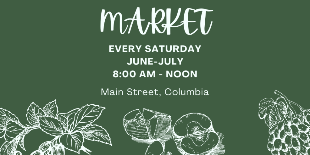 Farmers market ad green